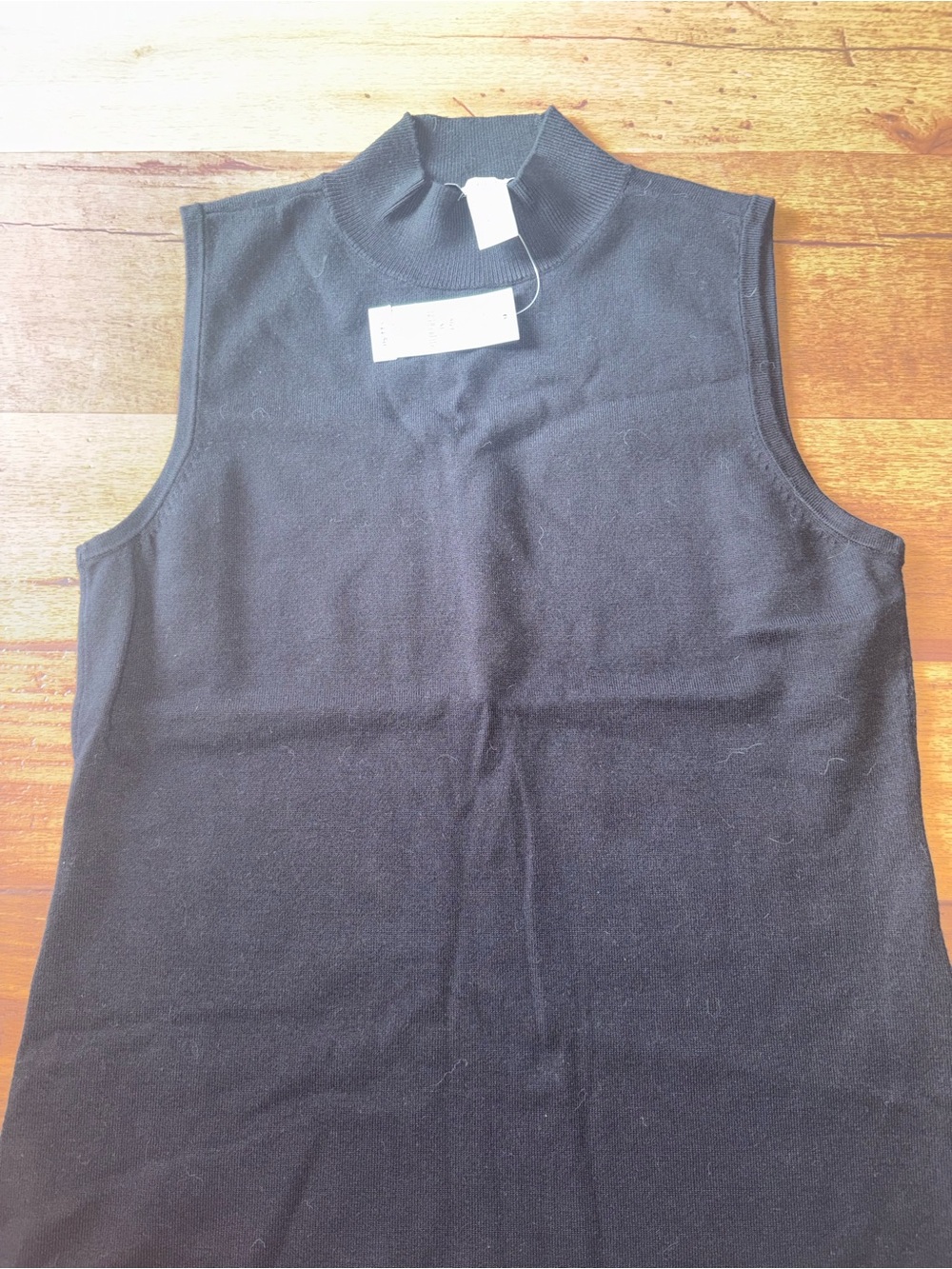 NWT White House Black Market Sleeveless Mock Neck Knit Top